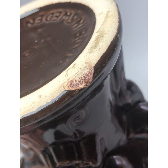 Vintage Brown Woman Head Vase Face Rosa Ljung Helsingborg Sweden Scandinavian - Picture 5 of 7